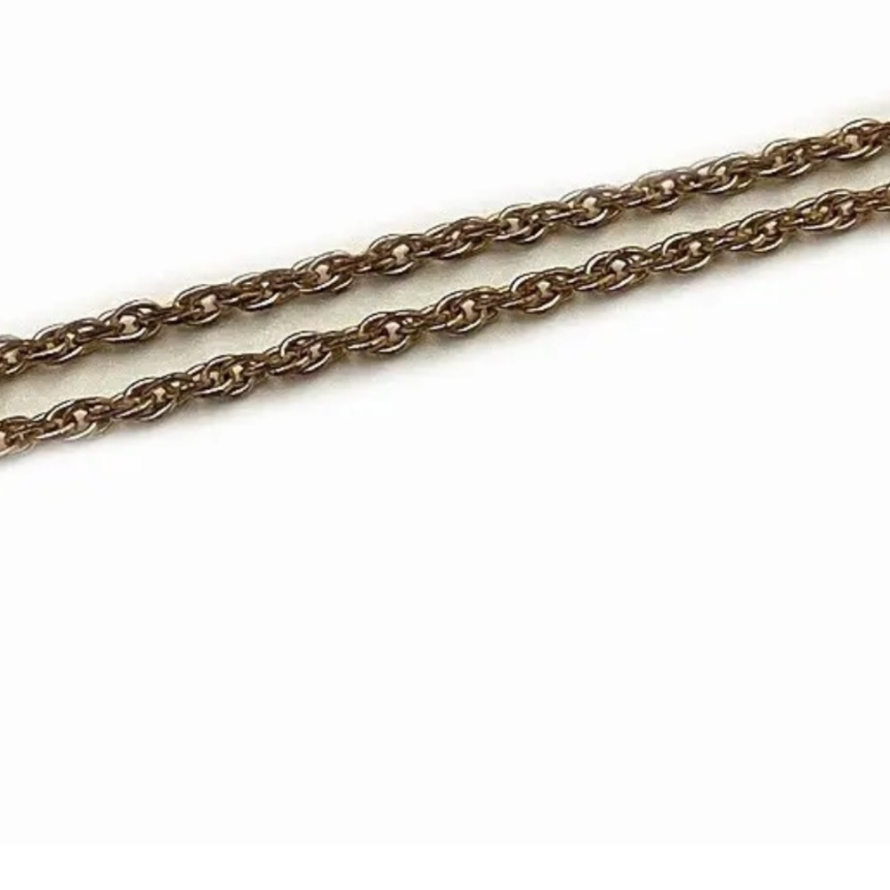 Nina Ricci Gold Rope Chain Necklace With Pendant EUC - Picture 5 of 5